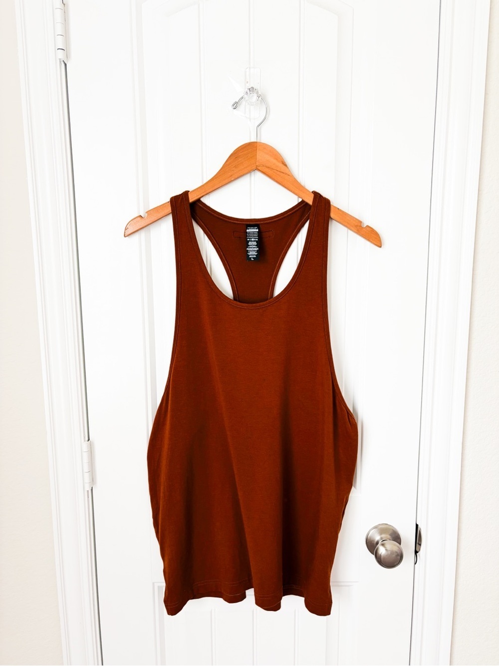 Alphalete Brown Racerback Athletic  Tank Top Size Large